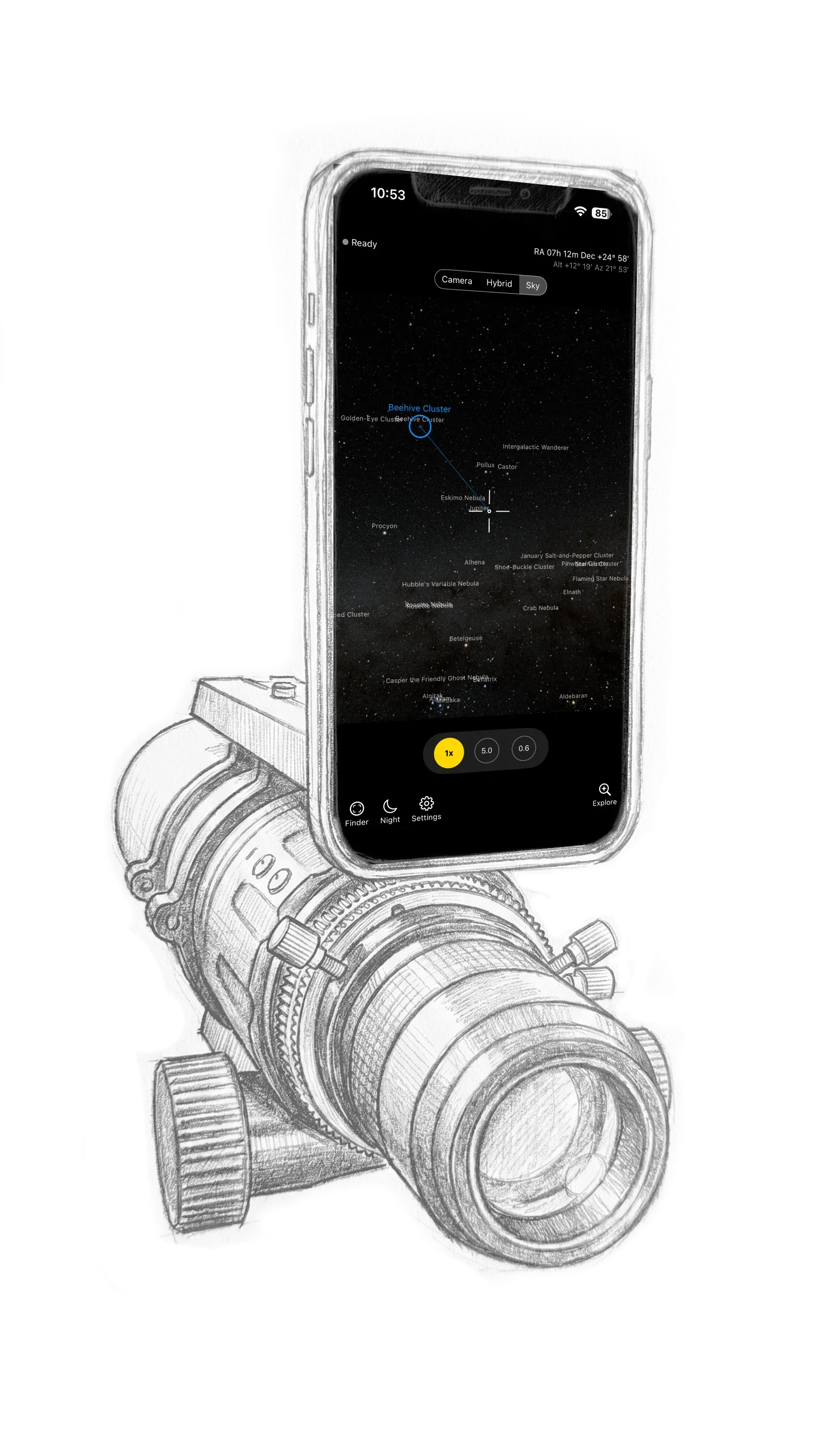 AstroHelm app illustration